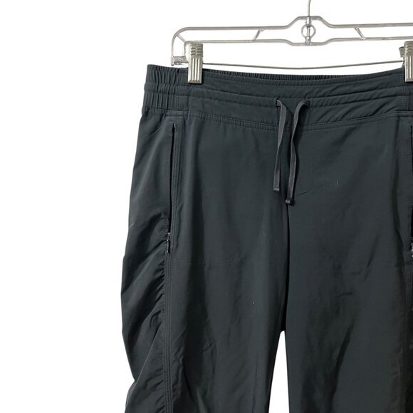 Athleta Gray Attitude Ruched Pull On Jogger Pants Adjustable Ankles Size 4P - Picture 3 of 12